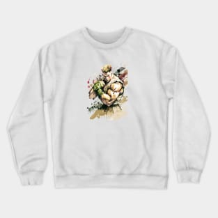 Guille from Street Fighter Watercolor Design - Original Artwork Crewneck Sweatshirt